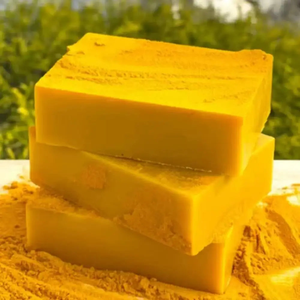 Lemon Turmeric 3Pcs Kojic Acid Soap - Gentle Dark Spot Remover for Face Acne Cleanser Cream Cleansing Turmeric Soap Face Facial Skincare Radiant Comfort