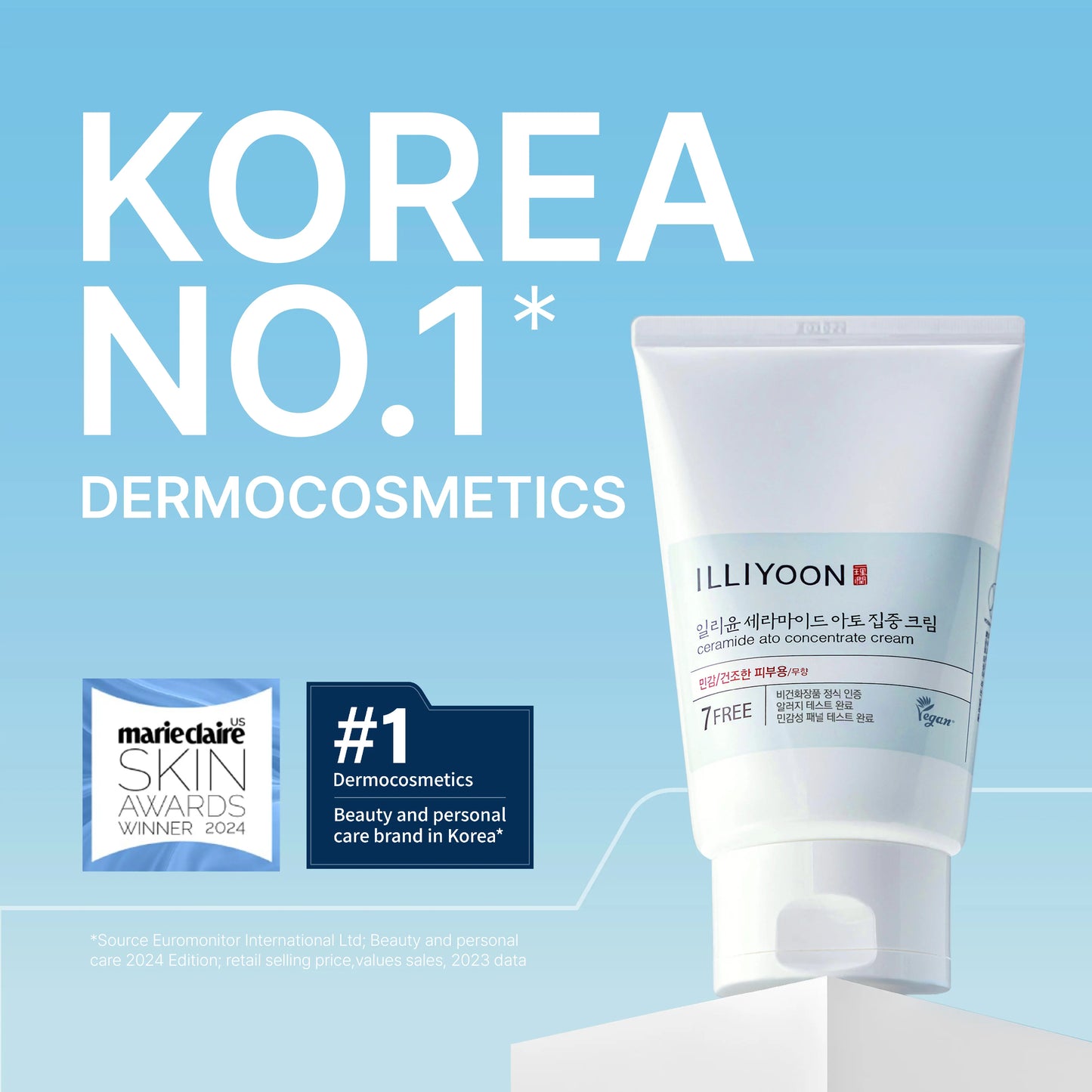 [ILLIYOON] Ceramide Ato Concentrate Cream | Moisturizer for Dry & Sensitive Skin, 100Hr Lasting Hydration, for Face & Body, Gentle for Infants, Moisture Barrier Repair, Vegan Certified, 6.76 Fl.Oz. Summervibe