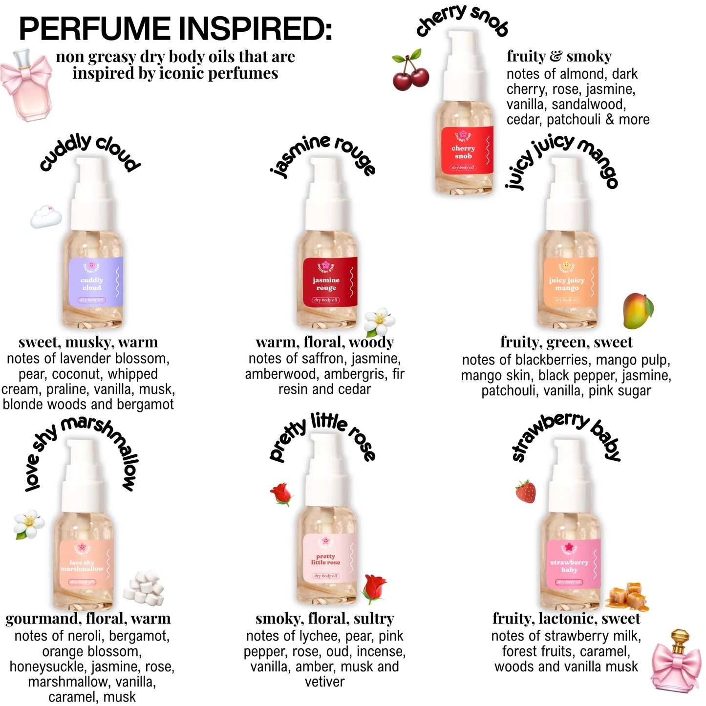 Sample Moisturizing Body Oils - 1 Oz Body Oil Minis - Choose Your Scent