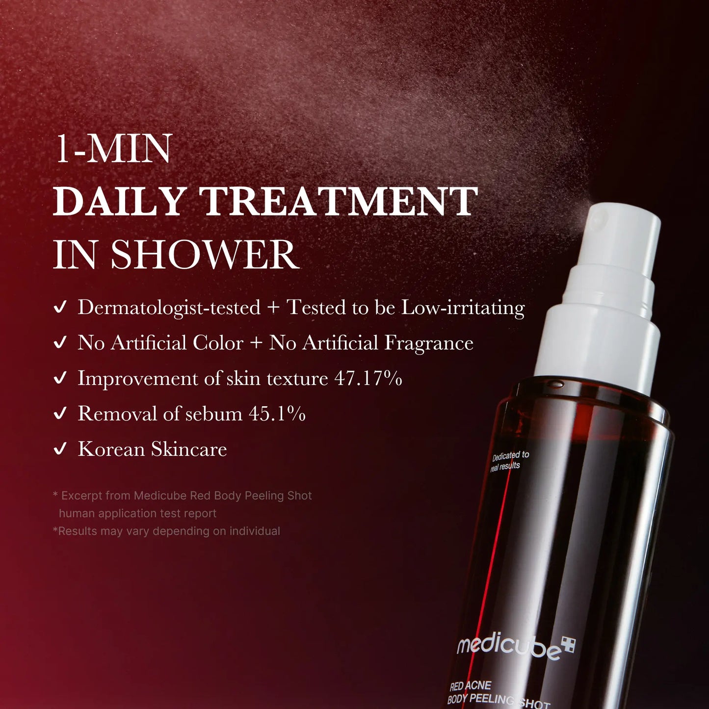 [Medicube] Red Body Peeling Shot Cleanser | Bloody Powerful Solution for Body