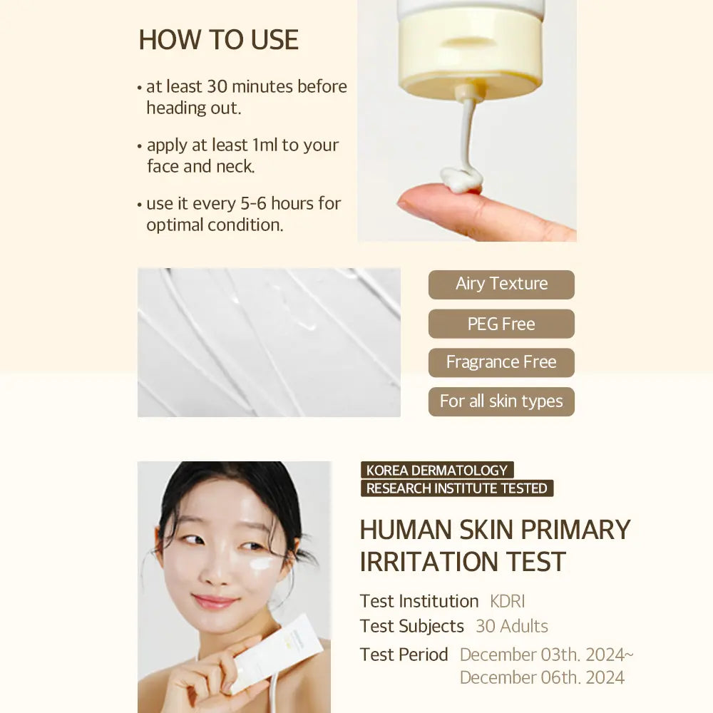 [Top Selling] Mixsoon Bean Sunscreen 1.69 Fl.Oz / 50Ml — Airy Watery Texture, No White Cast, Daily Korean Face Sunscreen
