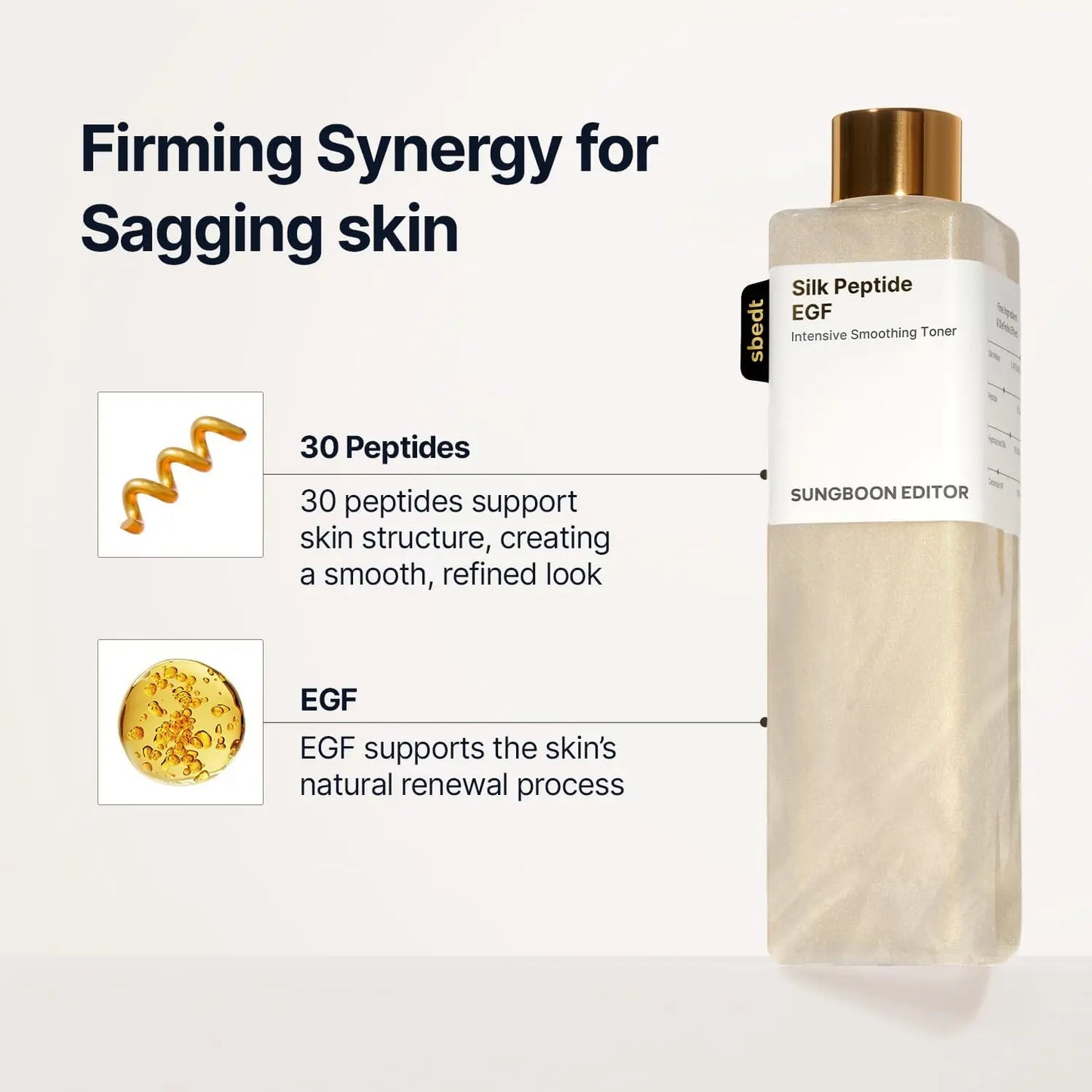 [Sungboon] EGF Toner L Longevity, Anti- Aging Routine L PDRN & Volufiline & Collagen & NAD+ EGF Complex L Cares for Look of Fine Lines, Firming Care, Radiant & Youthful Looking, Plumping | Korean Skincare, K-Beauty