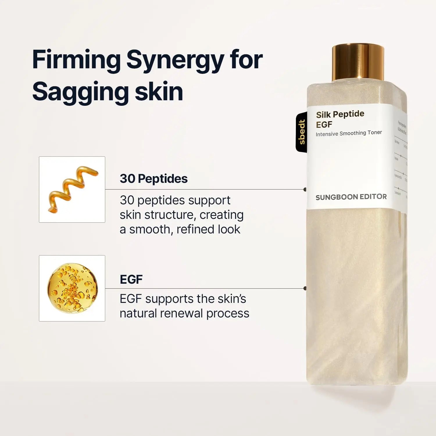 [Sungboon] EGF Toner L Longevity, Anti- Aging Routine L PDRN & Volufiline & Collagen & NAD+ EGF Complex L Cares for Look of Fine Lines, Firming Care, Radiant & Youthful Looking, Plumping | Korean Skincare, K-Beauty