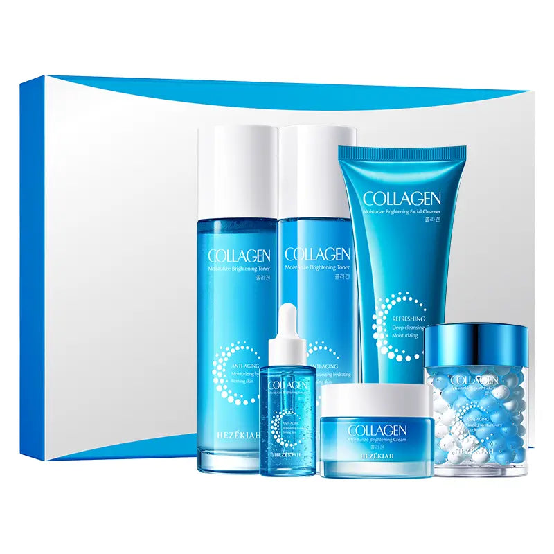 Collagen Moisturize Anti-Aging Six Piece Set,Anti-Aging Moisturizing Hydrating,Skin Care Kits,Firming Skin