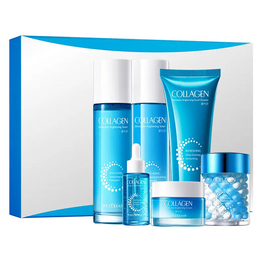 Collagen Moisturize Anti-Aging Six Piece Set,Anti-Aging Moisturizing Hydrating,Skin Care Kits,Firming Skin