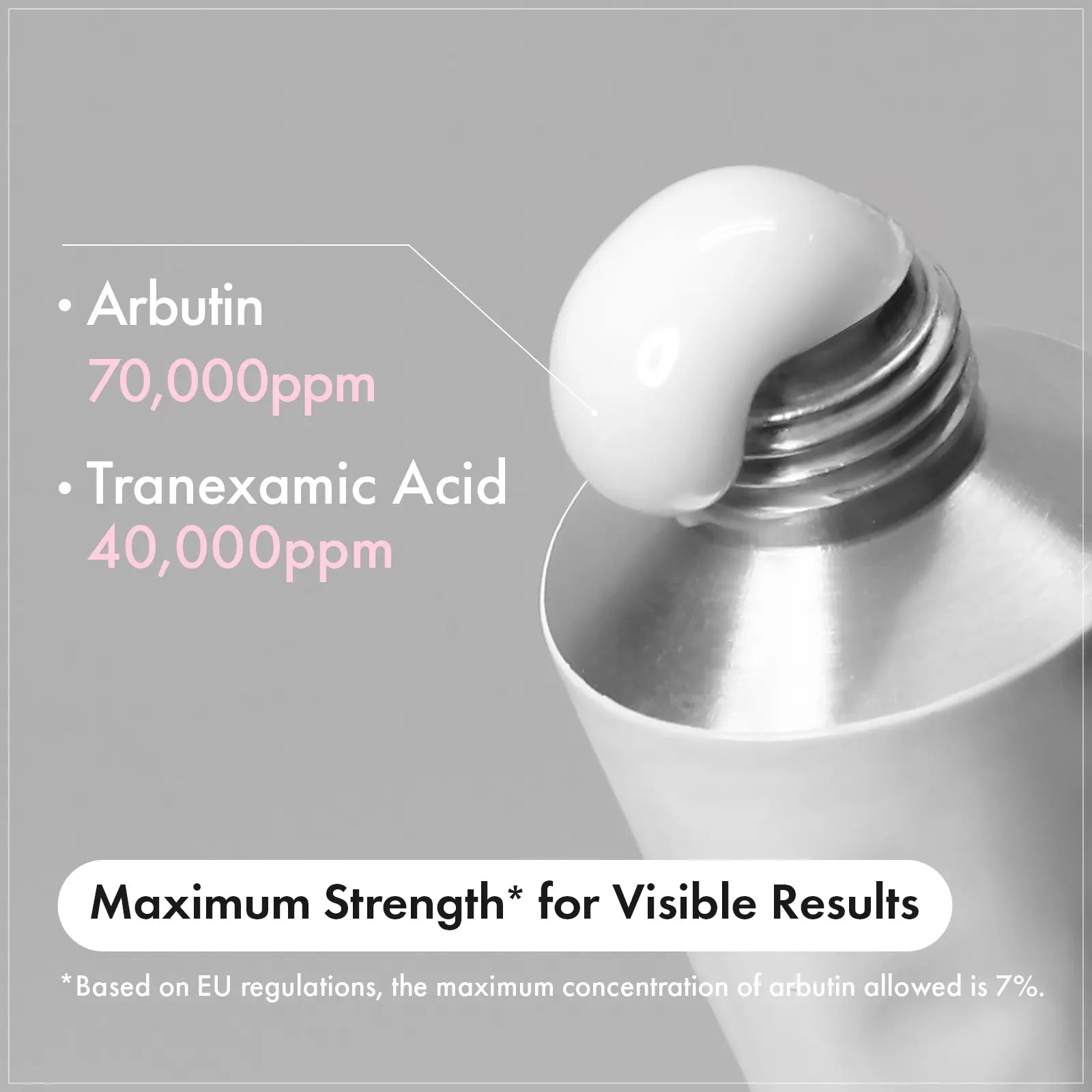 [TOSOWOONG Official] Arbutin 7% + Tranexamic Acid 4% Cream, 70,000Ppm Arbutin, 40,000Ppm TXA, Niacinamide, Glutathione, Dark Spots, Freckle, Blemishes, Pigmentation, Korean Skin Care, 50Ml, 1.69 Fl.Oz.