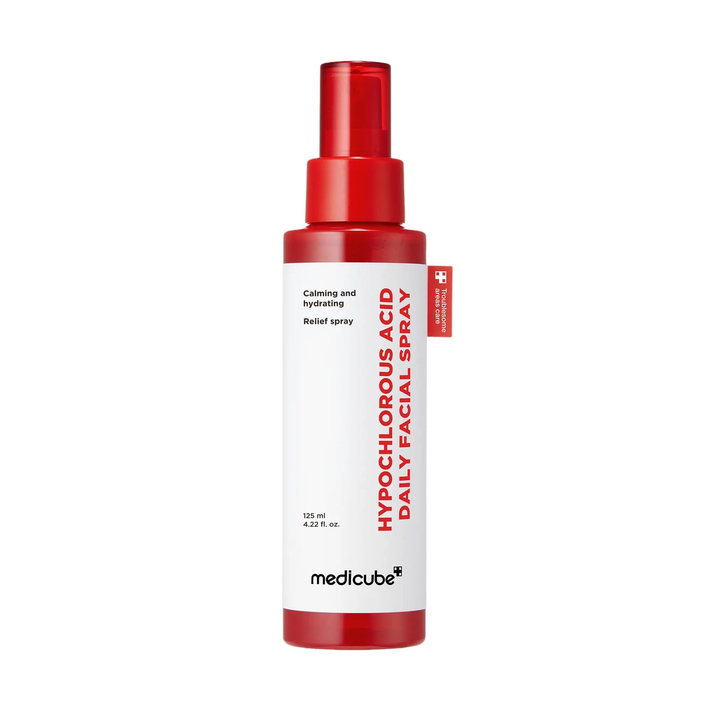 [Medicube] Hypochlorous Power Relief SOS Spray Designed for Acne Prone Skin | Hypochlorous Acid Facial Mist for Soothing Redness Due to Dryness | for Uneven Skin Tone & Texture | Korean Skincare | 4.22 Fl.Oz