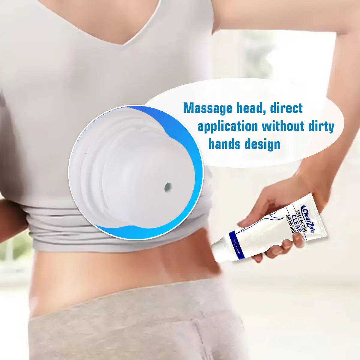 Clearzal Soothing Cooling Gel 100G, Relieving Body Gel, Cooling with Menthol and Frankincense, Helps Relieve Muscle Tension , Relax Your Waist, Legs, Knees, Shoulders and Neck to Relieve Fatigue, Sports Soothing Cooling Gel Body Care Lotions