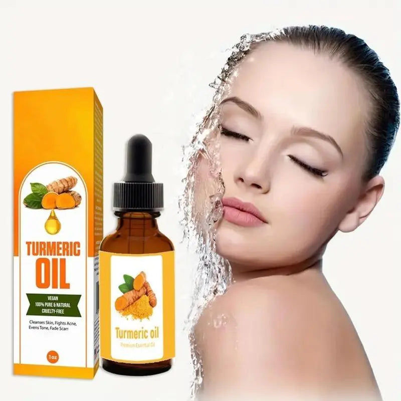 Turmeric Skin Care Kit, 5 Counts/Set Facial Cleansing Pads & Soap & Oil & Cleansing Mousse & Facial Cleanser & Lathering Net, Skin Care Kit for Women & Men, Turmeric Face Wash