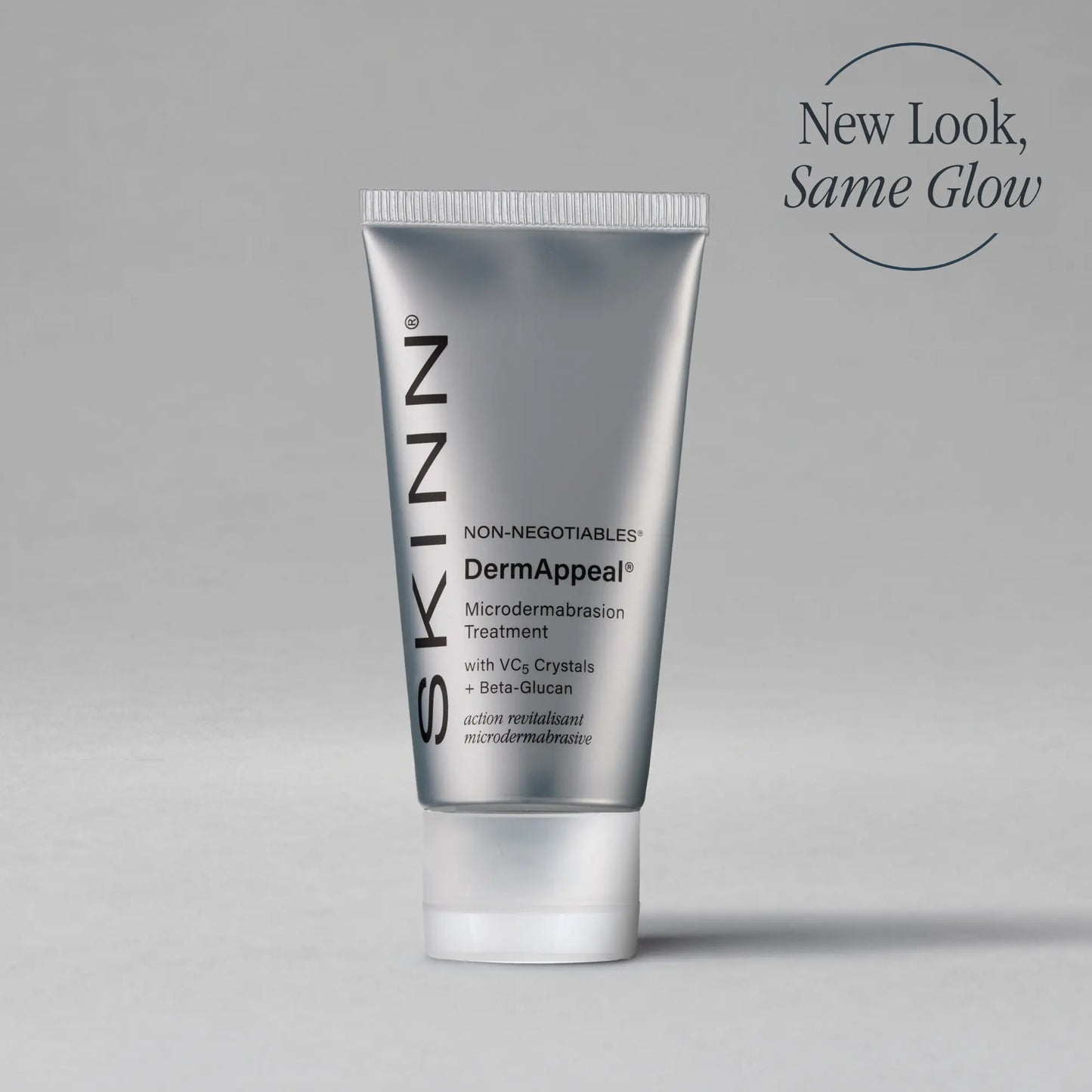 SKINN Cosmetics Dermappeal Microdermabrasion Beautytreatment W/ V5 Crystal Technology Facial Exfoliate Tube - Powerful Microdermabrasion Skincare Treatment for All Skin Types Brightening Exfoliating Moisturizing Chemical Exfoliant