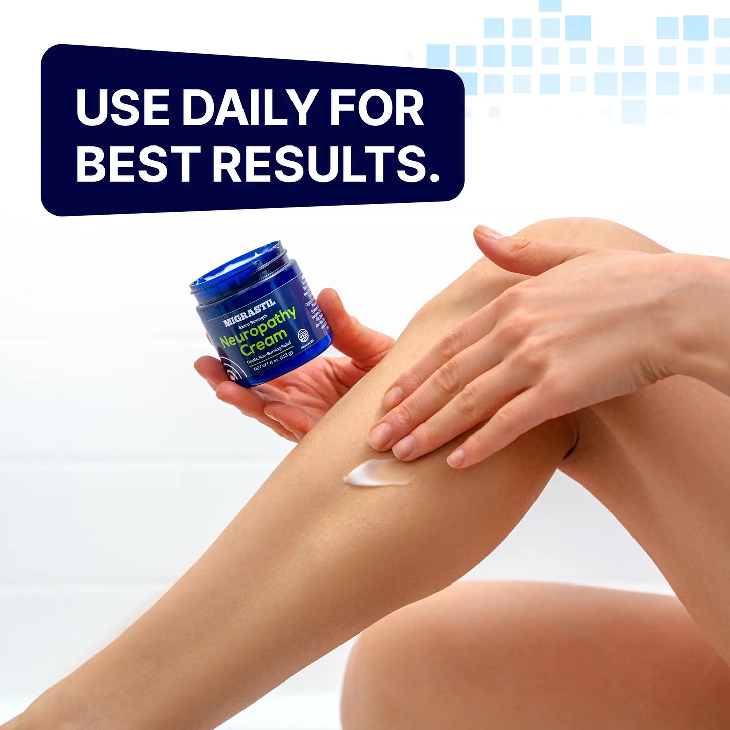 Migrastil Neuropathy Cream - Soothing Cream for Feet, Legs, Hands, Etc. Aloe Shea Butter Gentle Clove Moisturizing Body Care Daily