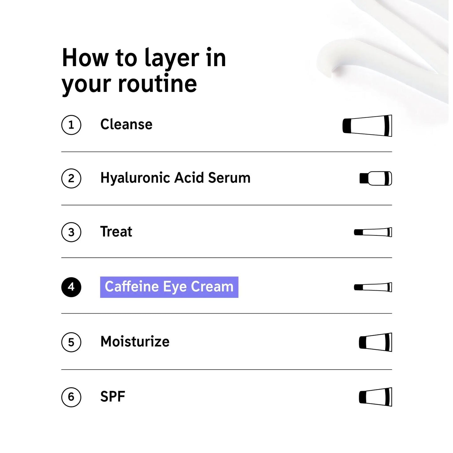 Caffeine Eye Cream - Under-Eye Dark Circles, Puffiness, Hydrating for Fine Lines and Wrinkles - Lightweight
